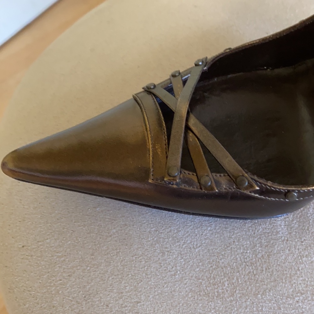 “Gunmetal”  heels. Made in Italy. - Picture 6 of 12